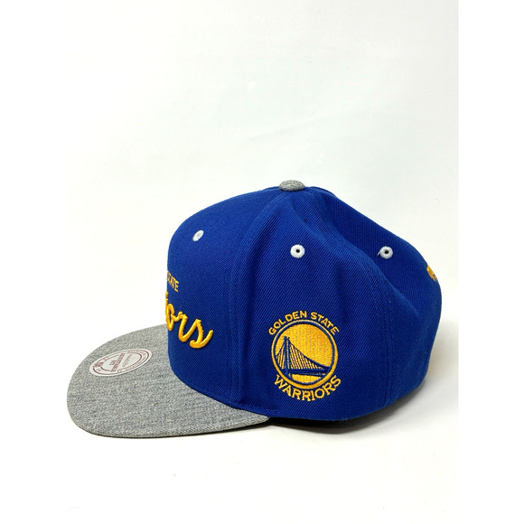 Mitchell & Ness Golden State Warriors Retro Lock Up Adjustable Snapback Hat - Picture 2 of 4